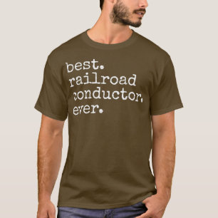 Camiseta Melhor Condutor de Estrada de Ferro Chover Engraç