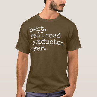 Camiseta Melhor Condutor de Estrada de Ferro Chover Engraça