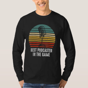 Camiseta Melhor conteúdo de rádio Podcaster Podcasting