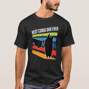 Camiseta Melhor Corgi Vintage Pai T Soco no Punho Para Cach