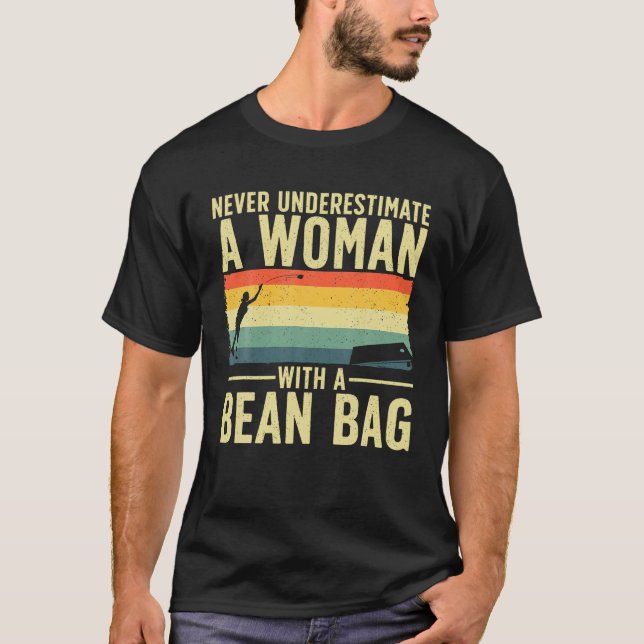 Camiseta Melhor Cornhole Para Mulheres Meninas Milho De Mil (Frente)