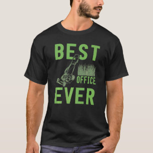Camiseta Melhor Cortador de Grama de Escritório Já Jardinei