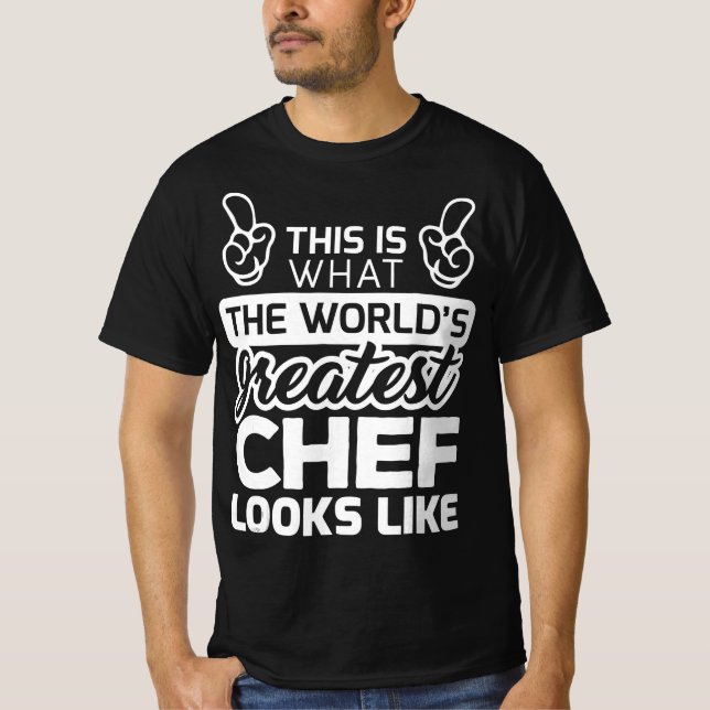 Camiseta melhor cozinheiro do mundo, melhor cozinheiro que  (Frente)