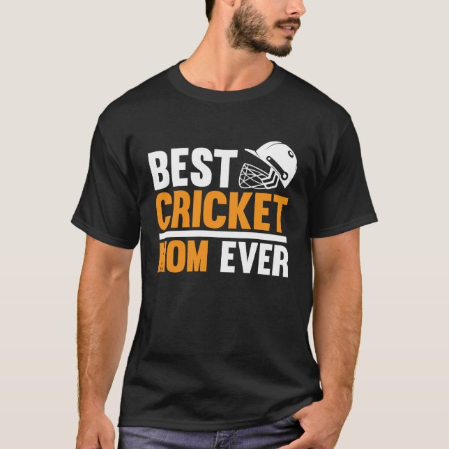 Camiseta Melhor Cricket Mãe Nunca Eu Cricket (Frente)