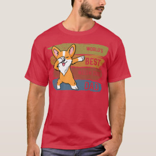 Camiseta Melhor Dabbing Dabbing Welsh Corgi Pai Engraçado D
