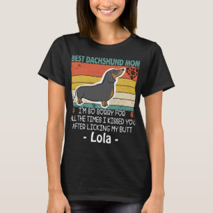 Camiseta Melhor Dachshund Mãe Cachorro Engraçado Mãe Mamãe