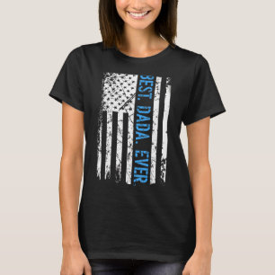 Camiseta Melhor Dada dos Estados Unidos Bandeira Americana