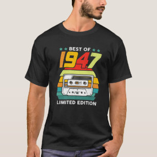 Camiseta Melhor De 1947, 75 Anos, 75 Anos, Decoração De A