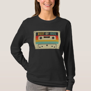 Camiseta Melhor de 1955 Cassette Tape Retro Vintage 68th Bi