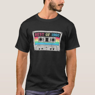 Camiseta Melhor De 1960 60º Aniversário Oferece Fita Casset