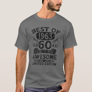 Camiseta Melhor De 1963, 60 Anos, Presente 60.
