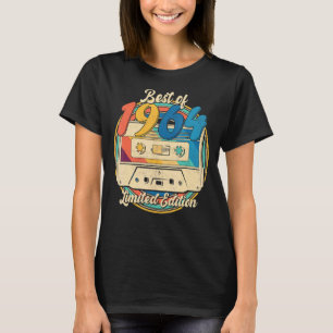 Camiseta Melhor De 1964 Cassette Tape 58 Anos 58 Anos Nasci