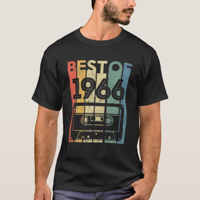 Camiseta Melhor De 1966 56 Anos De Idade Fita Cassete De Pr (Frente)