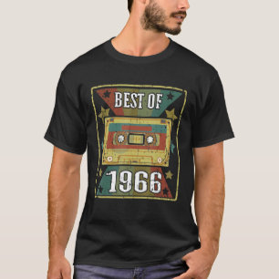 Camiseta Melhor De 1966 Fita De Cassete De Vintage Retroati