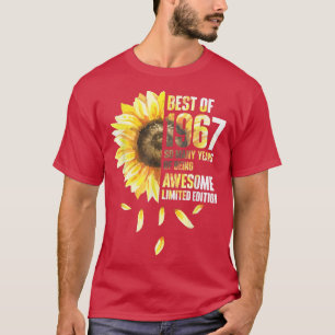 Camiseta Melhor De 1967, Aniversário De Girassol