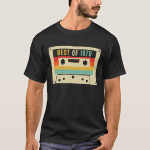 Camiseta Melhor de 1970 Cassette Tape Retro Vintage 53rd Bi