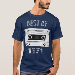 Camiseta Melhor De 1971 50º Aniversário Oferece Cassete de 