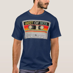 Camiseta Melhor De 1973 48º Aniversário Oferece Fita Casset