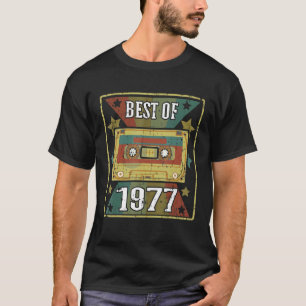 Camiseta Melhor De 1977 Fita De Cassete De Vintage Retroati