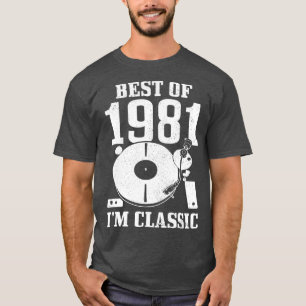 Camiseta Melhor De 1981 Im Classic aniversário de 40 anos 