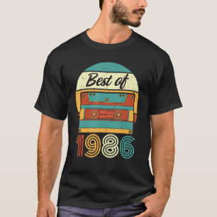 Camiseta Melhor De 1986 36ª Fita Cassete de Aniversário 3