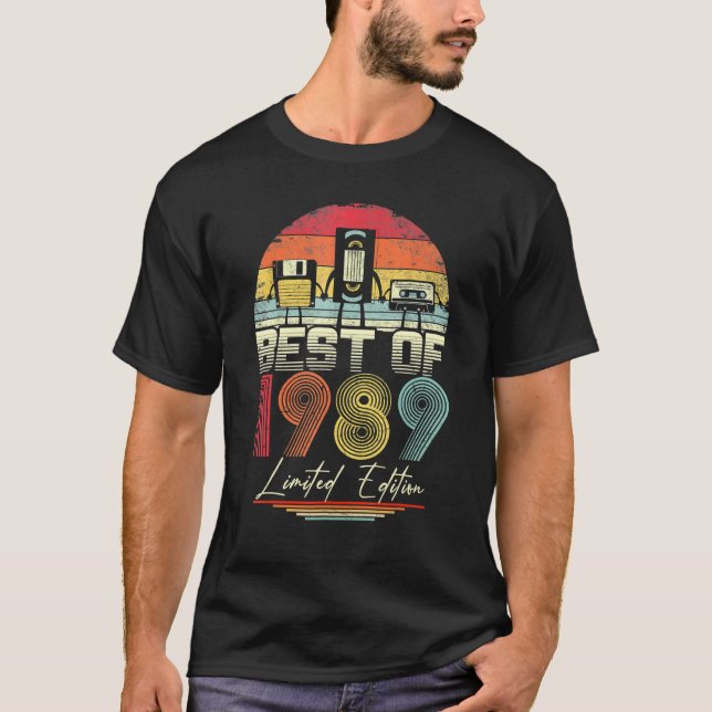 Camiseta Melhor De 1989 33º Aniversário De 33 Anos (Frente)