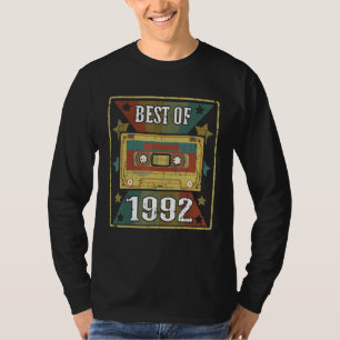 Camiseta Melhor De 1992 Fita De Cassete De Vintage Retroati