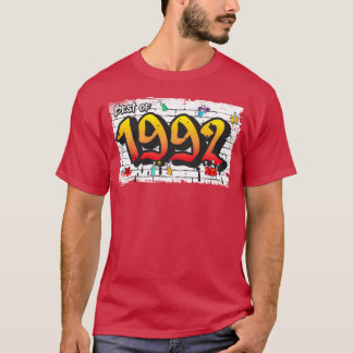 Camiseta Melhor de 1992 Graffiti 33 Anos de presente ousado