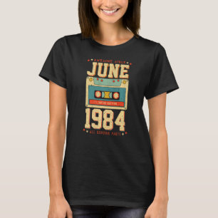 Camiseta Melhor De Junho De 1984 Fita Cassete De 38 Anos