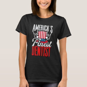 Camiseta Melhor Dentista da América Patriota Americano EU