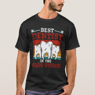 Camiseta Melhor Dentista No Sistema Molar Assistente Dental