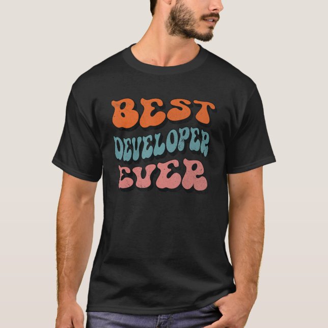 Camiseta Melhor Desenvolvedor Nunca, Desconfortável Disposi (Frente)