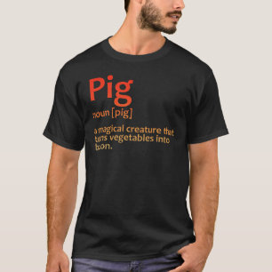 Camiseta Melhor Design de Bacon Comida de Porco Família Ama