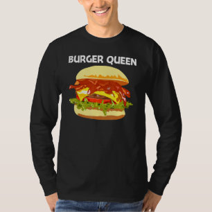 Camiseta Melhor Design De Burger Para Mulheres Mãe Sanduích