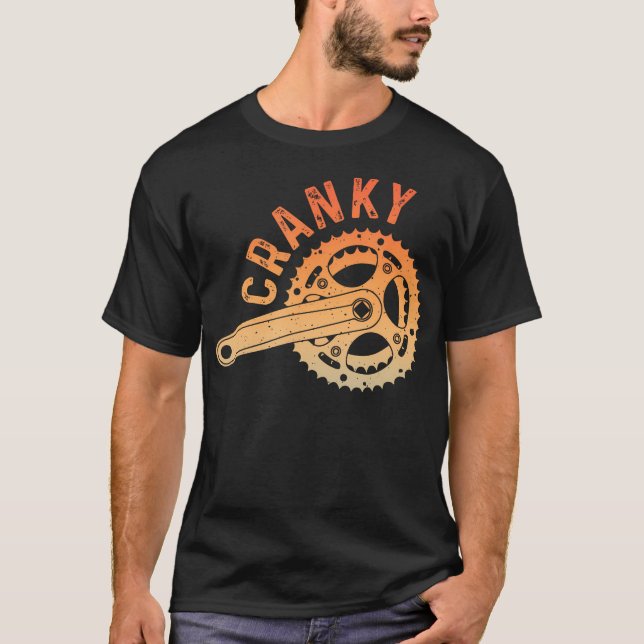 Camiseta Melhor Design de ciclismo para homens movendo bici (Frente)