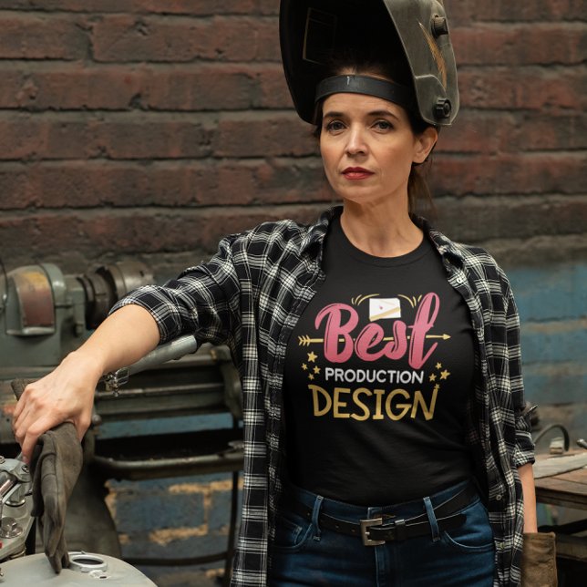 Camiseta Melhor Design de Produção - Designer de Produção (Criador carregado)