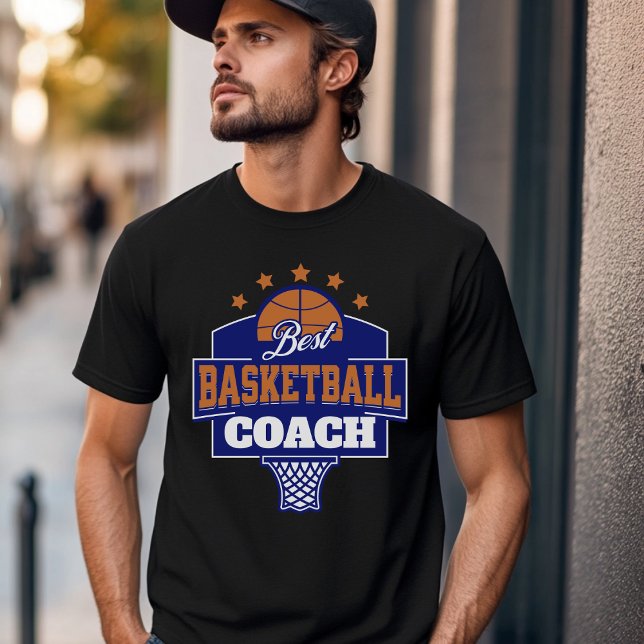Camiseta Melhor Design de treinador de basquetebol (Criador carregado)