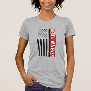 Camiseta Melhor Design Vector de Bandeira Patriótica G-Ma E