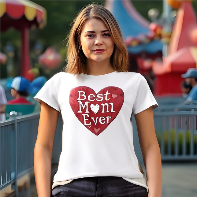 Camiseta Melhor Dia de as mães Da Mãe (Best Mom Ever - Retro-Inspired Mother's Day T-Shirt.  Celebrate motherhood everyday. )