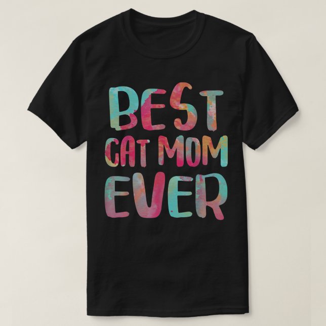 Camiseta Melhor Dia de as mães Da Mãe De Gato  (Frente do Design)