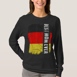 Camiseta Melhor Dia de as mães de Bandeira da Alemanha Nunc