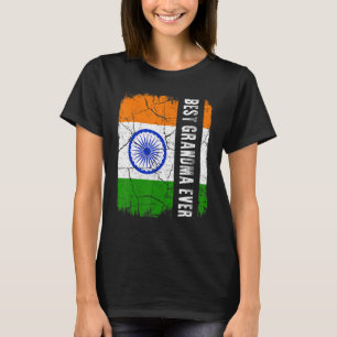 Camiseta Melhor Dia de as mães de Bandeira da Avó Indiana N