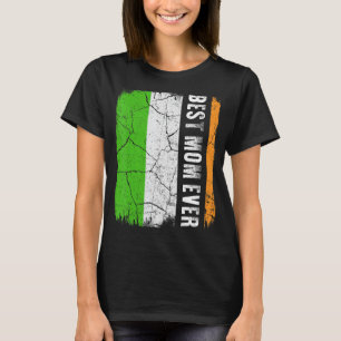 Camiseta Melhor Dia de as mães de Bandeira da Irlanda Ever