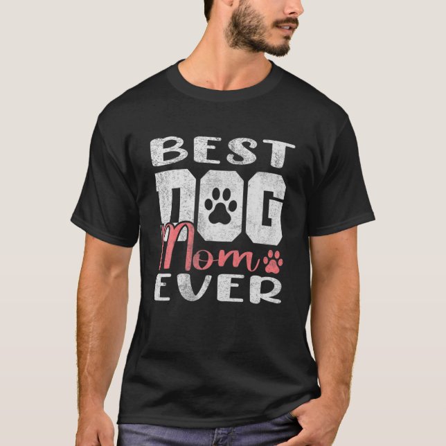 Camiseta Melhor Dia de as mães De Cachorro (Frente)