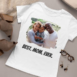 Camiseta Melhor Dia de as mães de Fotografia da Família Per<br><div class="desc">Crie sua camiseta de presente personalizada de Dia de as mães com sua foto e texto personalizados.</div>