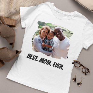 Camiseta Melhor Dia de as mães de Fotografia da Família Per