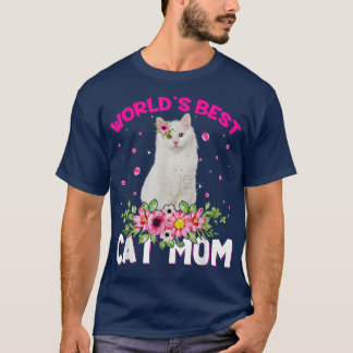 Camiseta Melhor Dia de as mães de Gato da Mãe Engraçado 