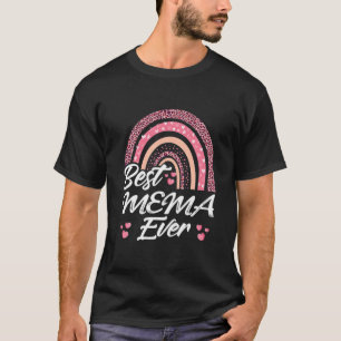 Camiseta Melhor Dia de as mães De Mema Alguma Vez Rosa Do