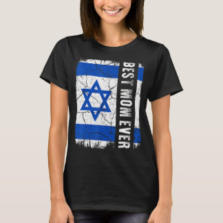 Camiseta Melhor Dia de as mães de Sinalizador Israelita Mãe