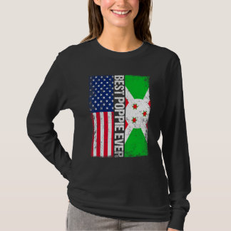 Camiseta Melhor Dia de os pais da Poppie Burundi Sinalizado
